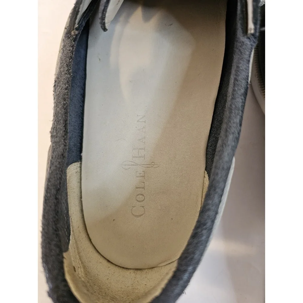 Cole Haan Yacht Club Mens Size 10M Acid‎ Wash Blue/Gray Leather Loafer